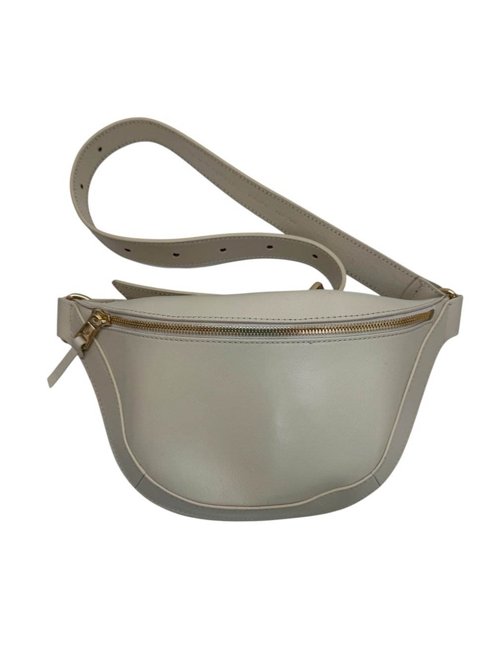 Banana Republic Leather Cream Vera Belt Bag Crossbody Waist Heritage Prep Travel